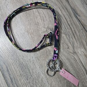 NWT Vera Bradley Breakaway Lanyard In Ribbons Pattern